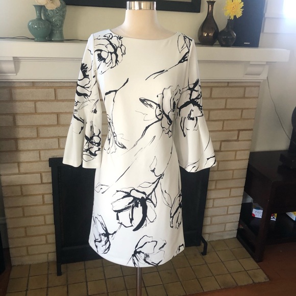ralph lauren white floral dress